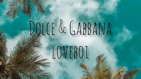 dolce and gabbana loveboi